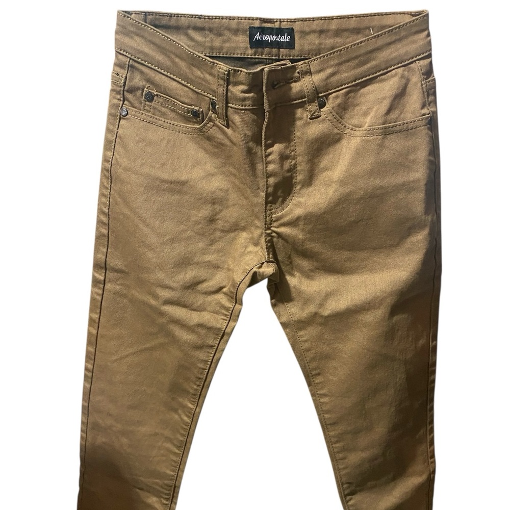 Aeropostale Men's Brown Skinny Jeans